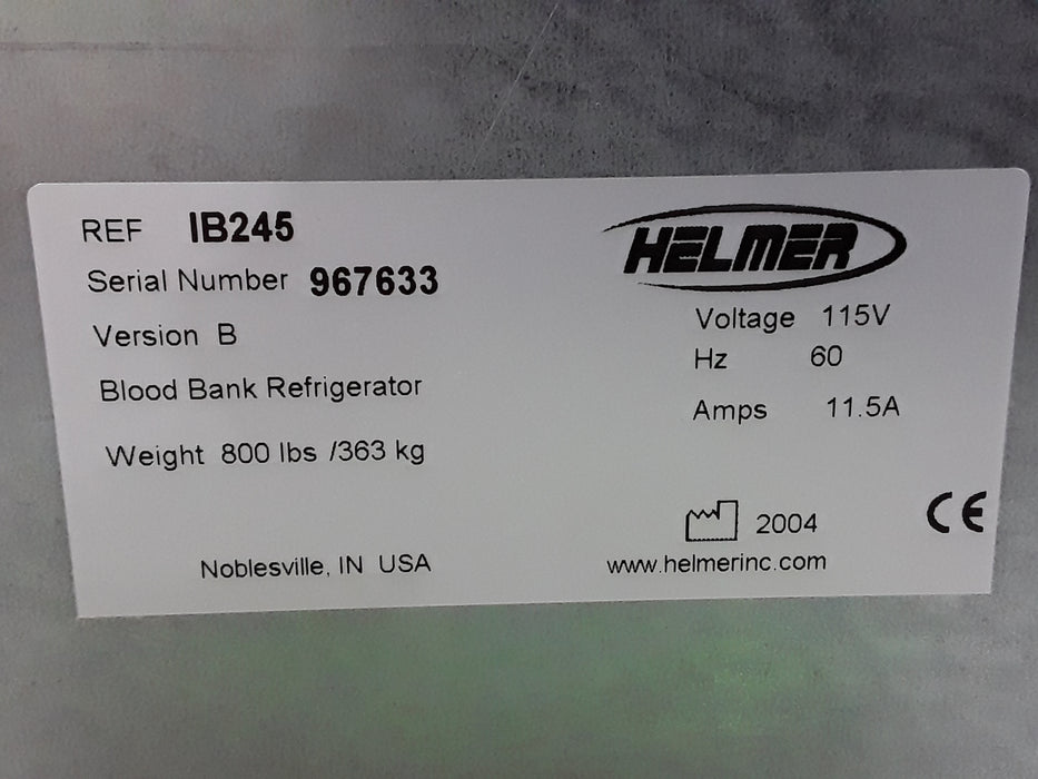 Helmer Inc IB245 Double Door Refrigerator