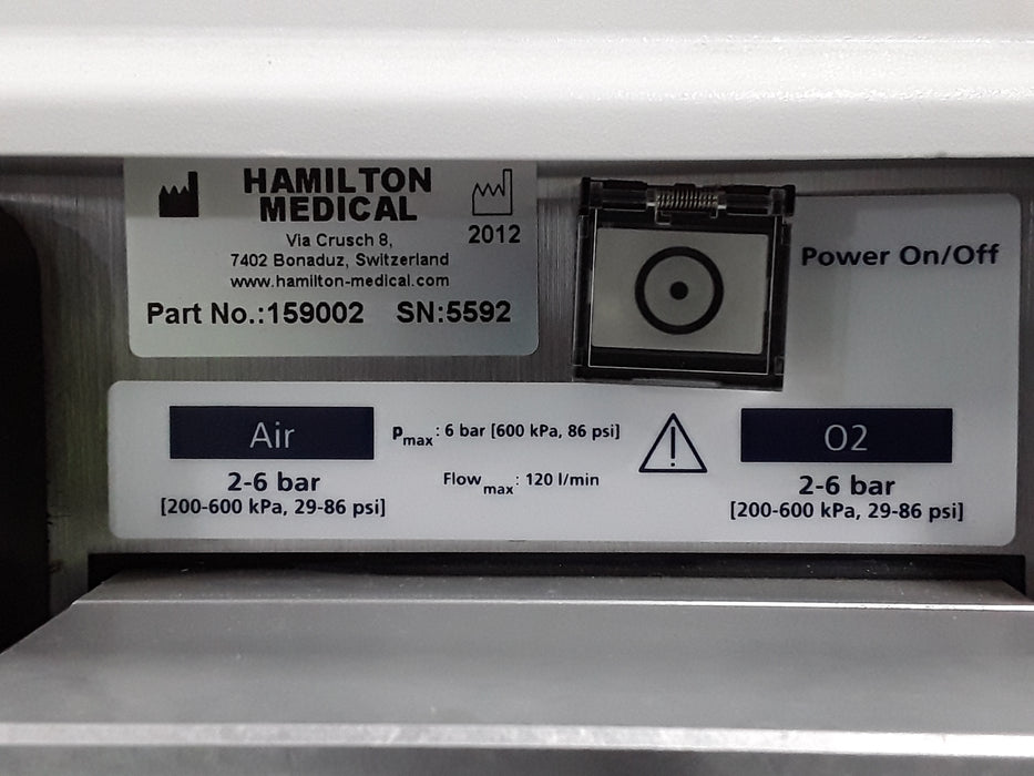 Hamilton Medical Inc Hamilton Medical Inc G5 Ventilator Respiratory reLink Medical