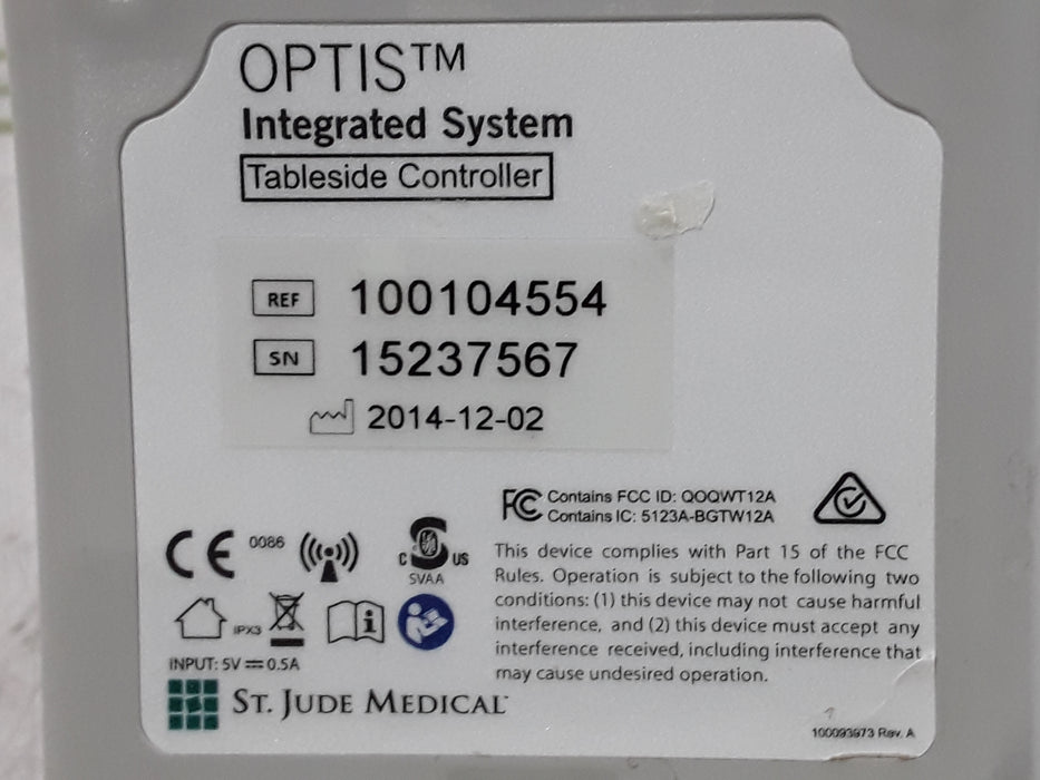 St. Jude Medical, Inc. Optis 100104554 Tableside Controller