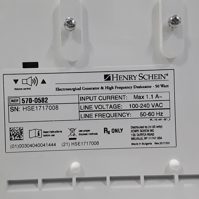 Henry Schein Inc. 570-0582 High Frequency Desiccator