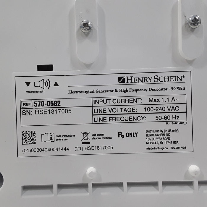 Henry Schein Inc. 570-0582 High Frequency Desiccator