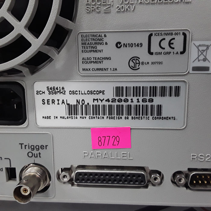 Agilent 54641A 350 MHz 2-Channel Oscilloscope