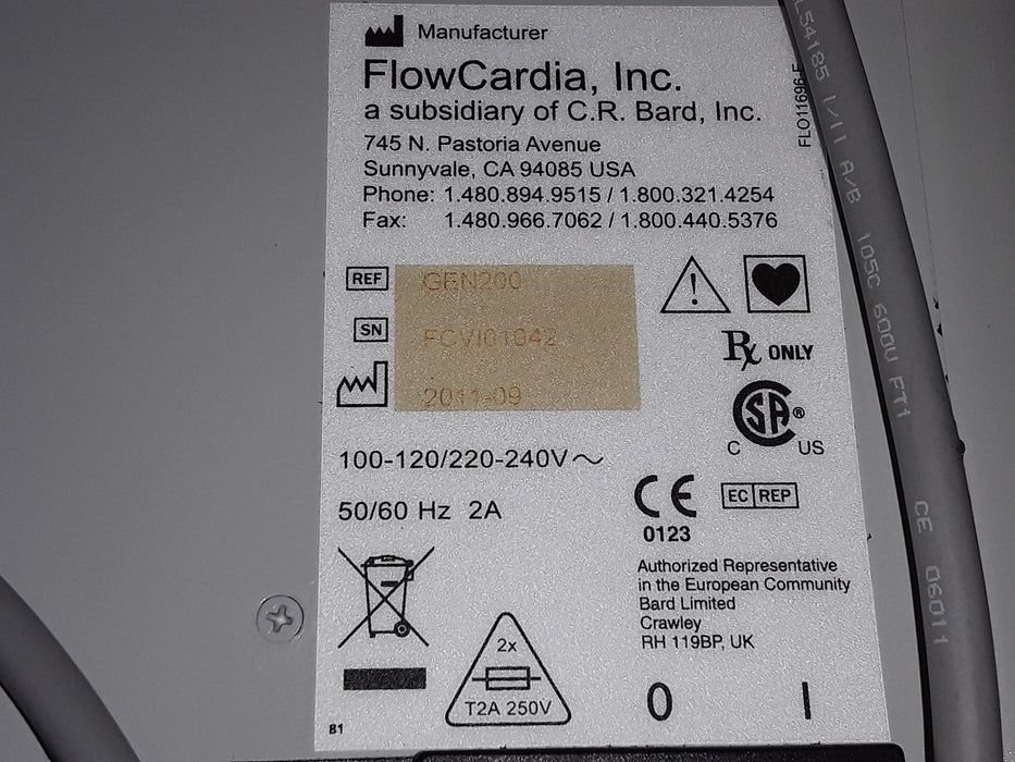 FlowCardia FG1002 GEN 200 FlowMate Injector