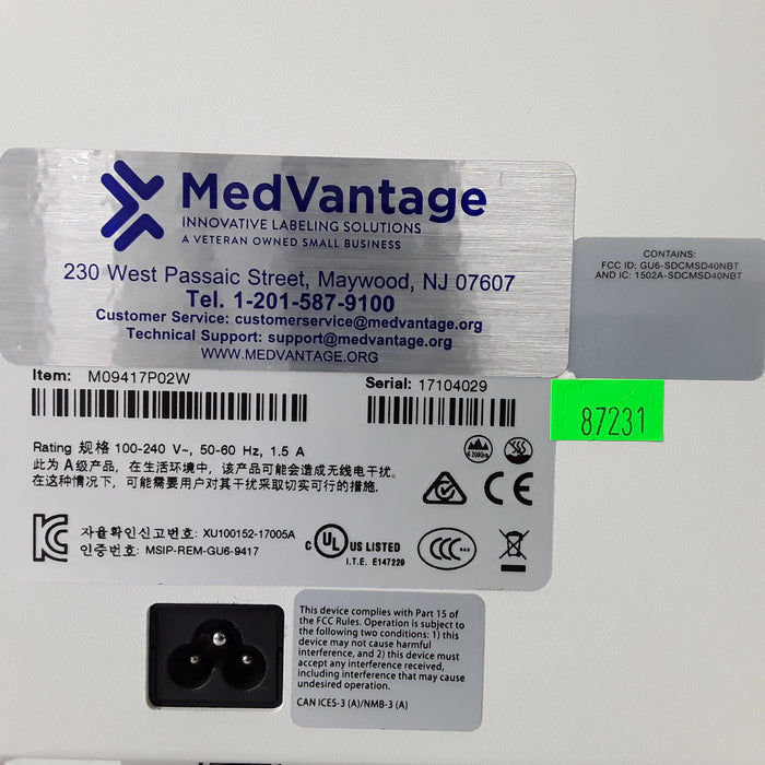 MedVantage IntelliDate Hangtag and Labeling System