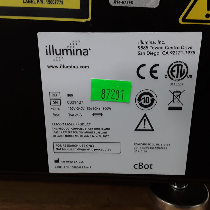 Illumina cBot Amplification Sequencer