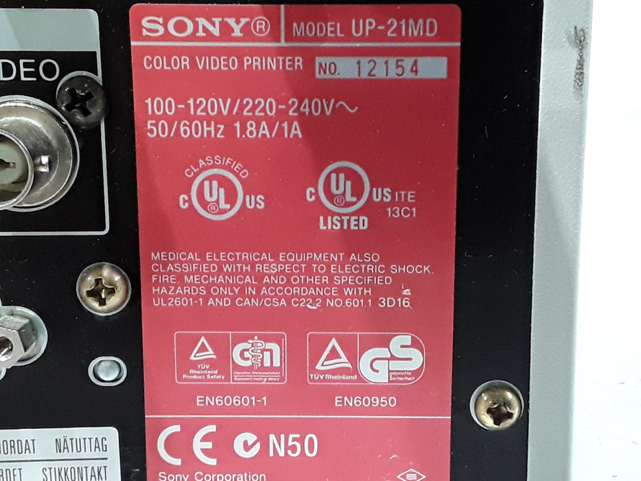 Sony UP-21MD Video Graphic Printer