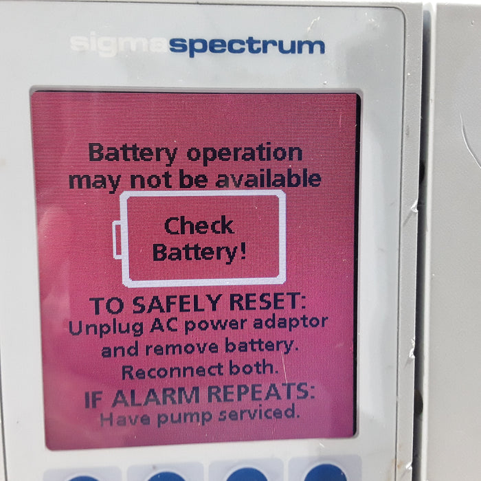 Baxter Sigma Spectrum with B/G Battery Infusion Pump