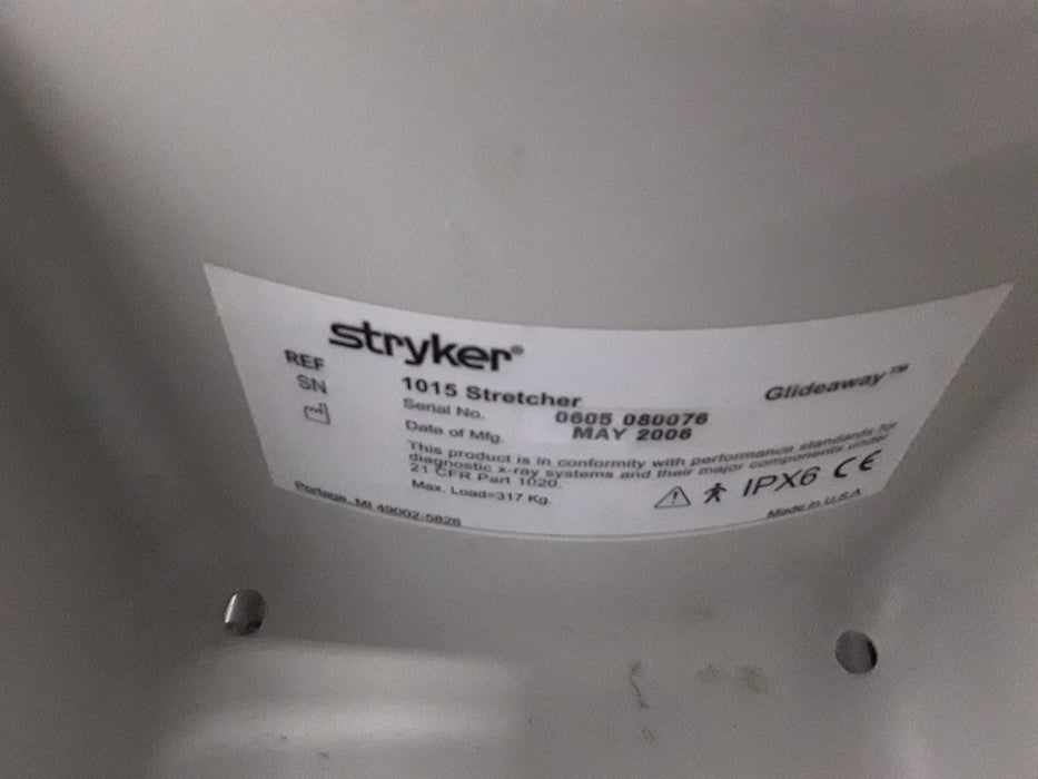 Stryker 1015 Big Wheel Glideaway Stretcher
