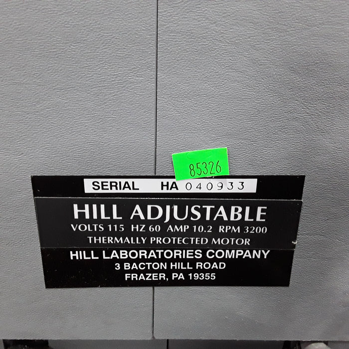 Hill Laboratories Co. Hill Adjustable Chiropractic Table