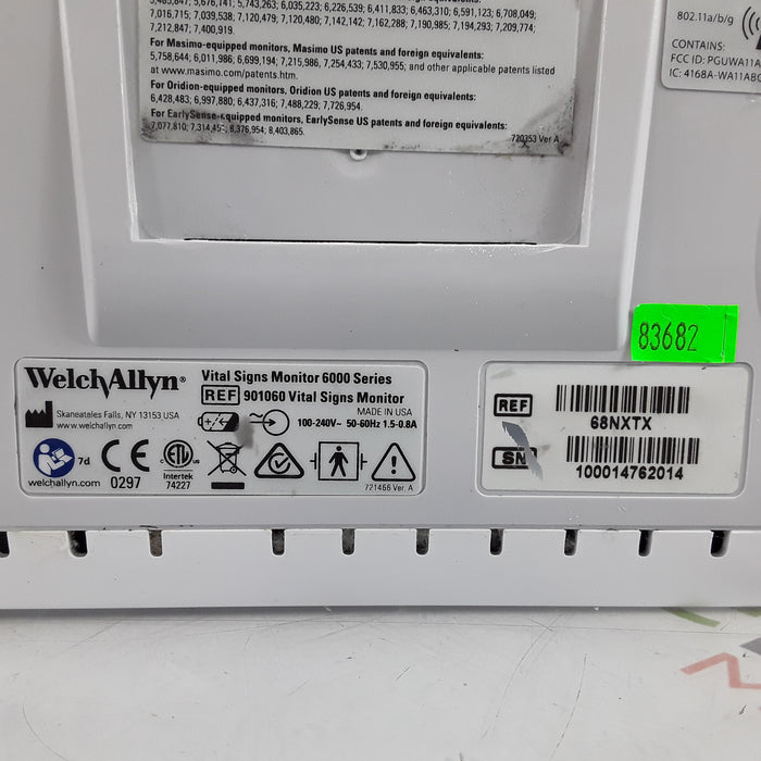 Welch Allyn Connex 6800 - Nellcor SpO2, SureTemp Vital Signs Monitor