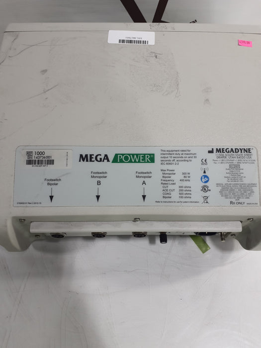 Megadyne Mega Power Electrosurgical Unit