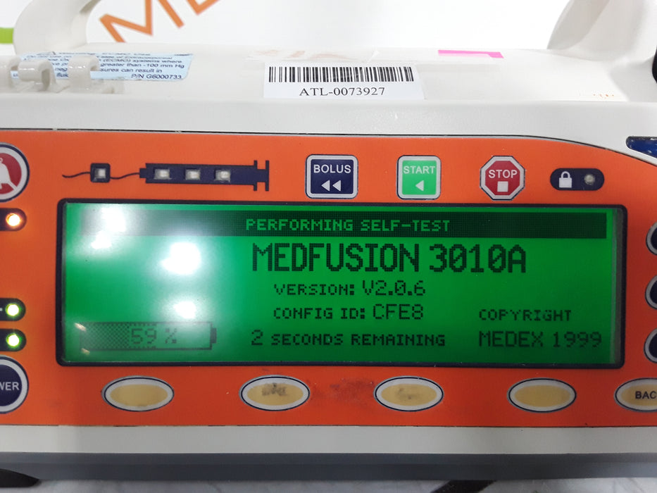 Smiths Medical Medfusion 3010a Syringe Infusion Pump