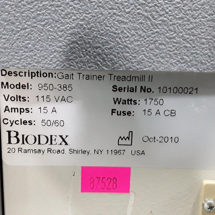 Biodex Gait Trainer II Treadmill