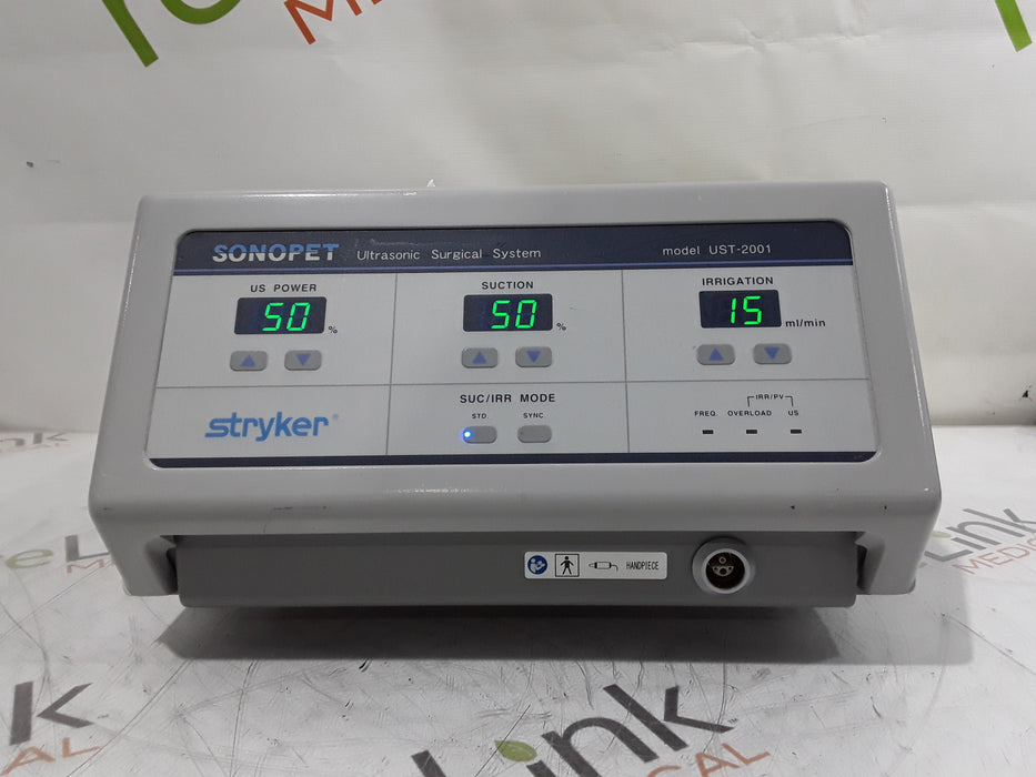 Stryker SonoPet Omni UST-2001 Ultrasonic Surgical System