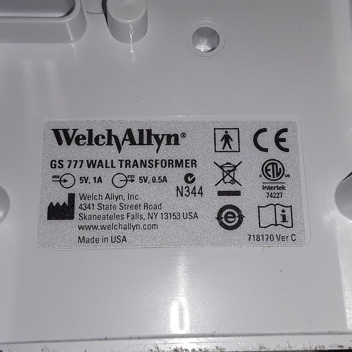 Welch Allyn 777 w/Heads Ophthalmoscope/Otoscope Wall Transformer