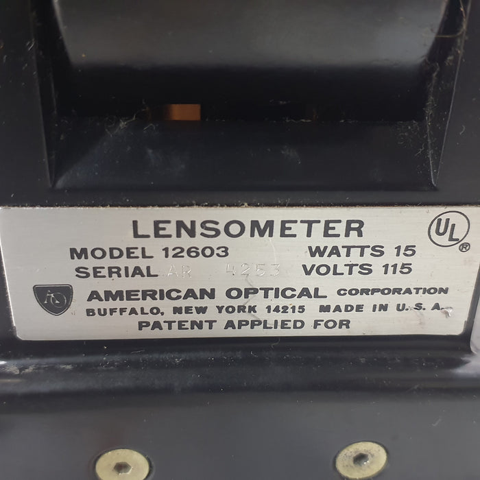 American Optical 12603 Lensometer