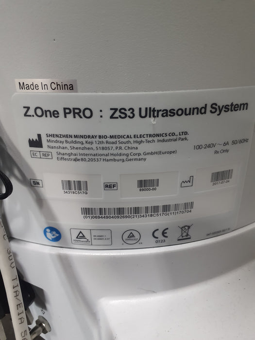 Zonare Z. One Pro Ultrasound System