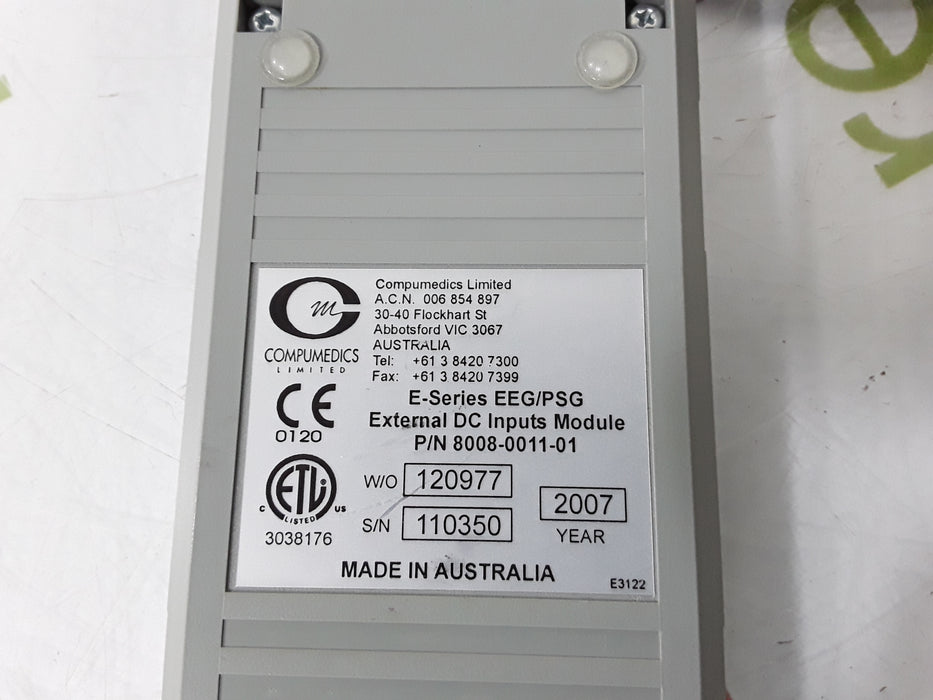 Compumedics 8008-0011-01 External DC Inputs Module