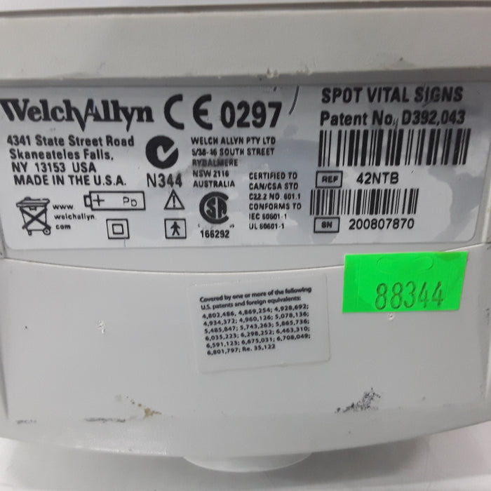 Welch Allyn Spot 420 - NIBP, Temp, Nellcor SpO2 Vital Signs Monitor