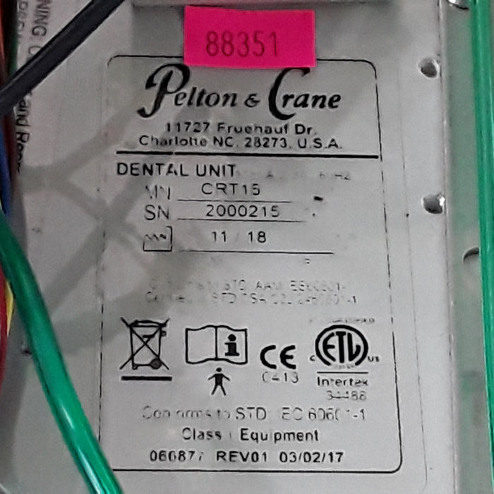 Pelton & Crane CRT15 Dental Delivery System