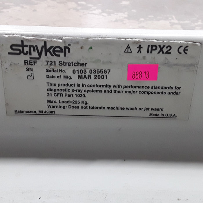 Stryker 721 Transport Stretcher