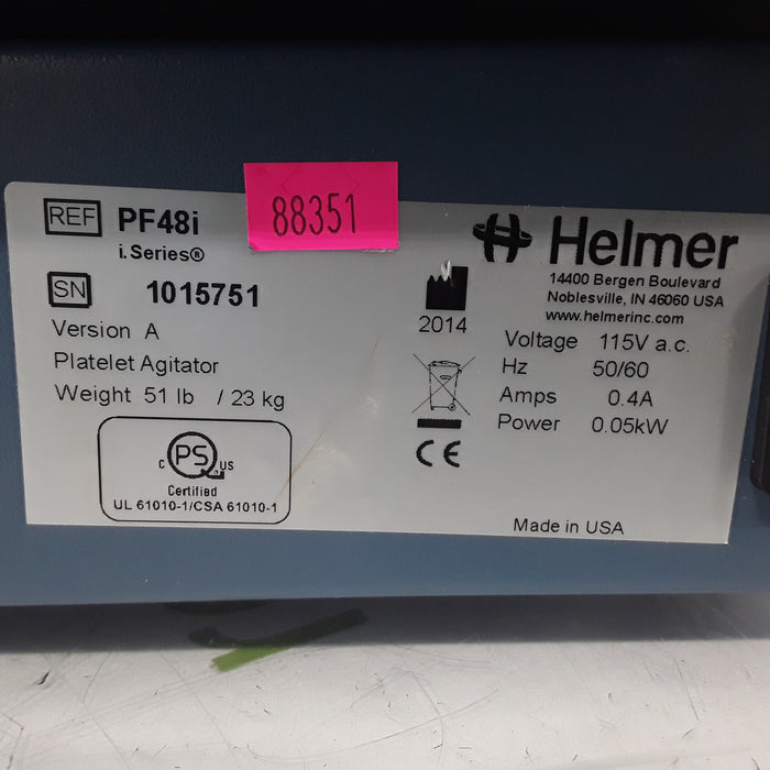 Helmer Inc PF48i Platelet Agitator