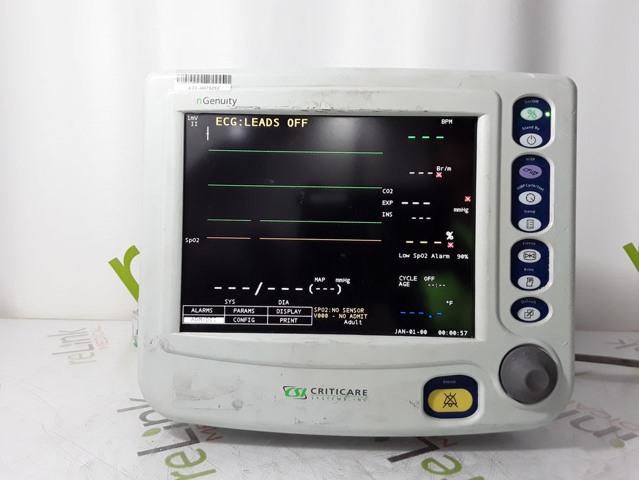 Criticare nGenuity 8100EP1 Patient Monitor