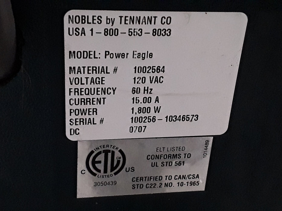 Tennant Co. Nobles Power Eagle Walk Behind Vacuum
