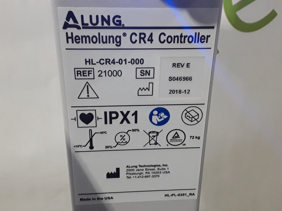 LivaNova PLC Alung HemoLung CR4 Respiratory Assist Device