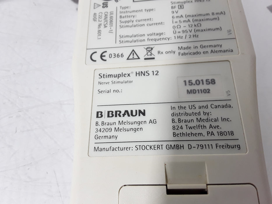 B. Braun Stimuplex HNS 12 Nerve Stimulator