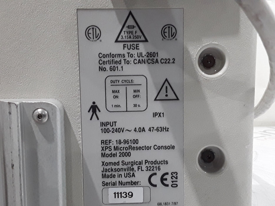 Medtronic XPS 2000 Microresector Console