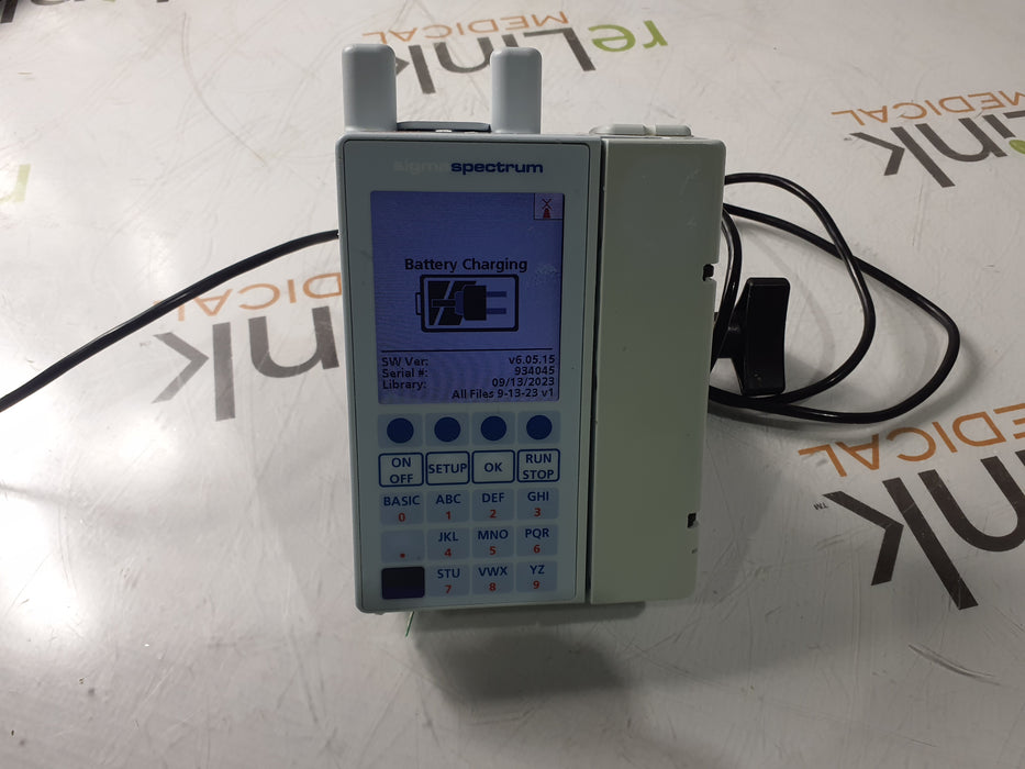 Baxter Sigma Spectrum 6.05.15 with A/B/G/N Battery Infusion Pump