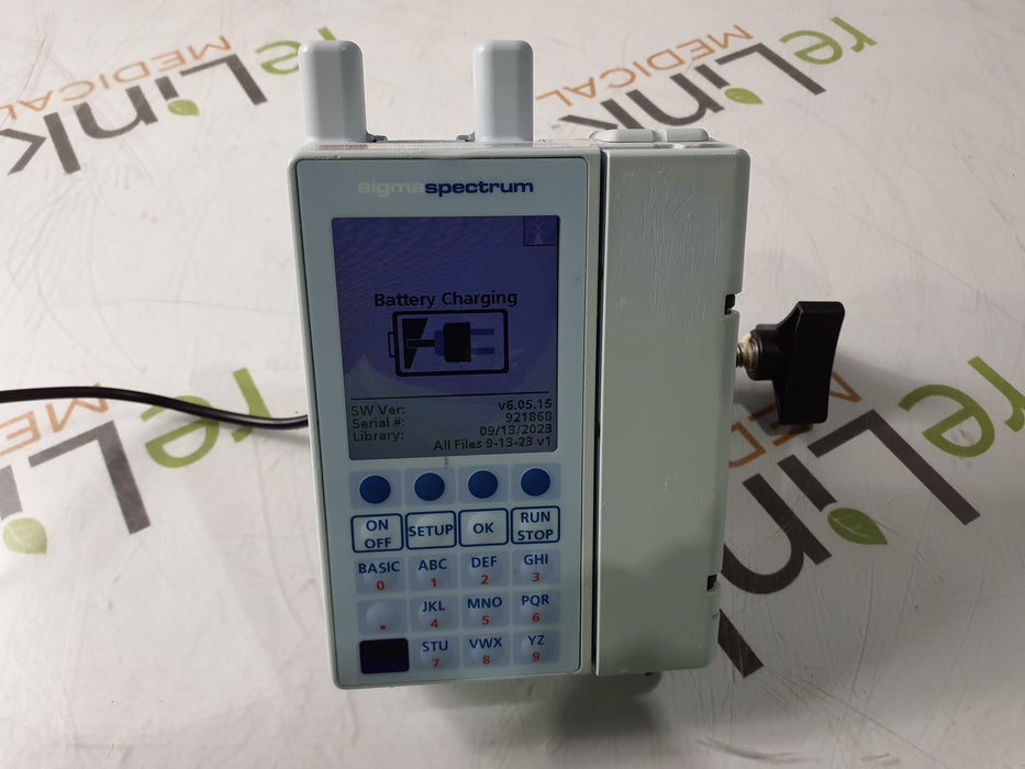 Baxter Sigma Spectrum 6.05.15 with A/B/G/N Battery Infusion Pump