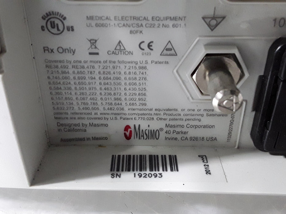 Masimo Radical 7 Pulse Oximeter w/ Base