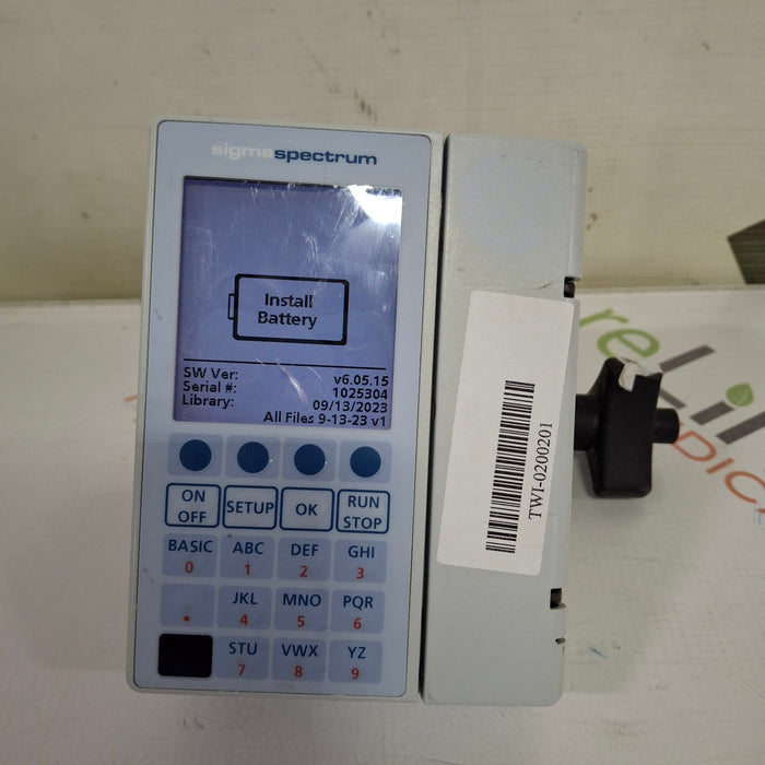 Baxter Sigma Spectrum 6.05.15 without Battery Infusion Pump