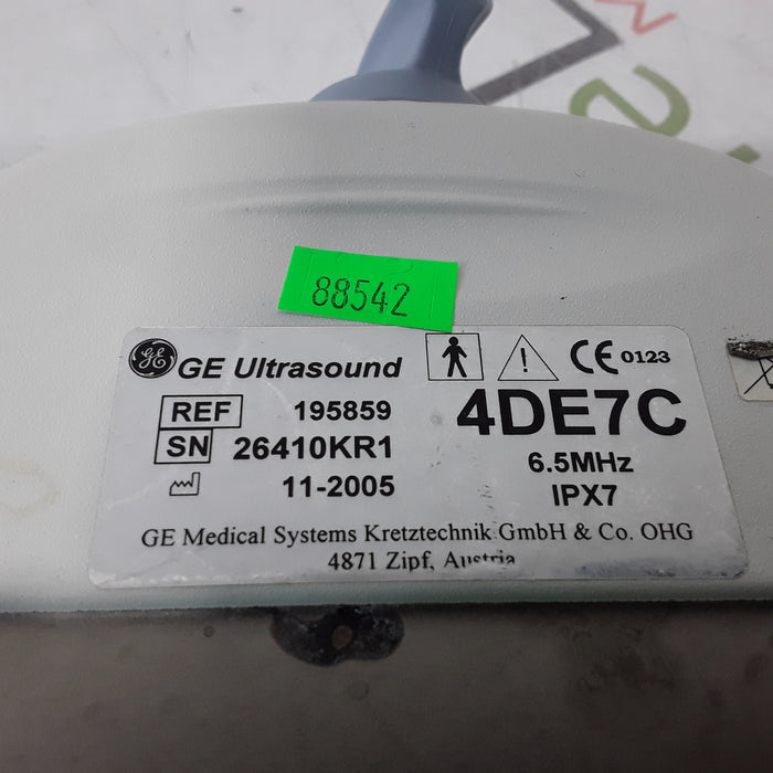 GE Healthcare 4DE7C Endovaginal Transducer