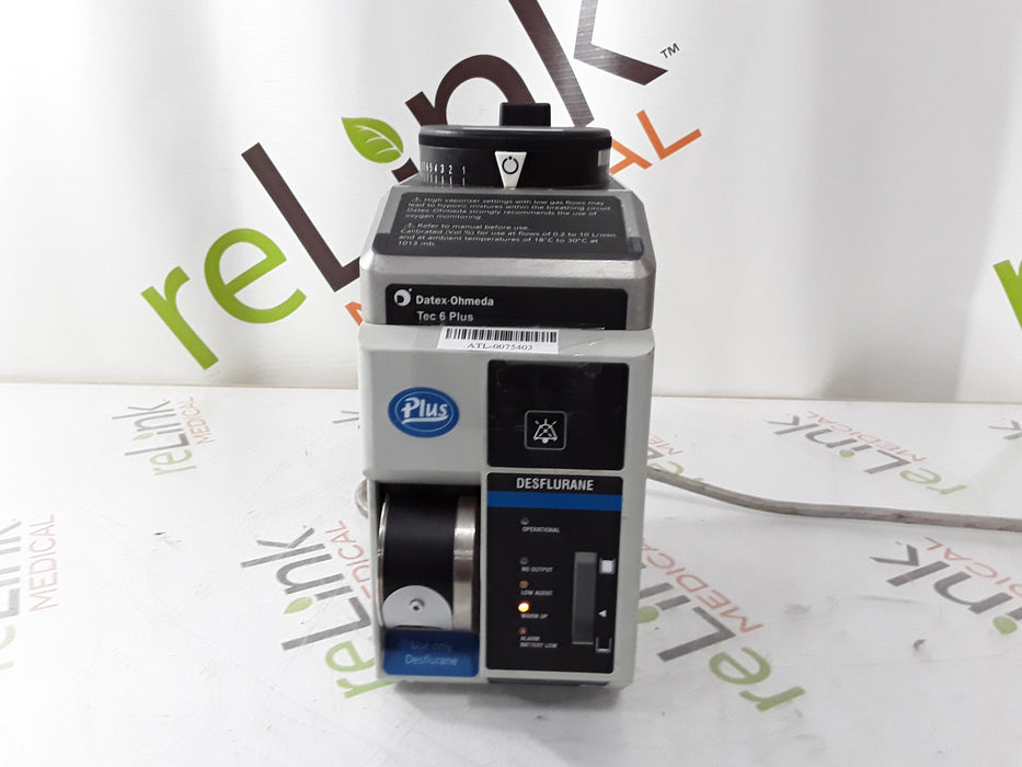 Datex-Ohmeda Tec 6 Plus Desflurane Vaporizer
