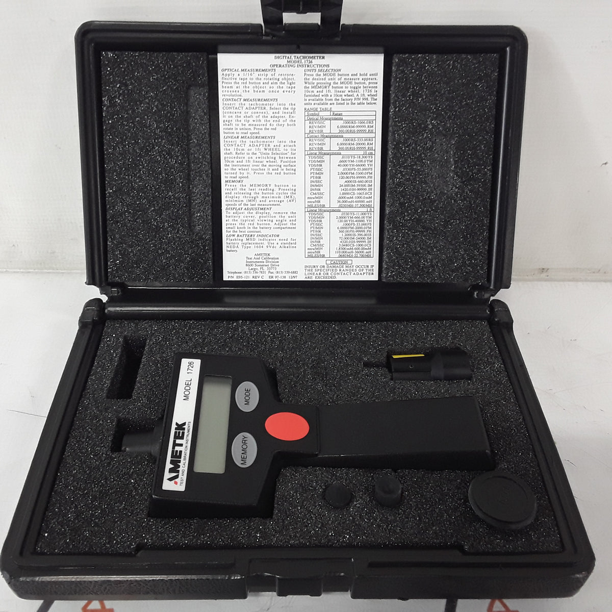 AMETEK Model 1726 Test and Calibration Instrument — reLink Medical