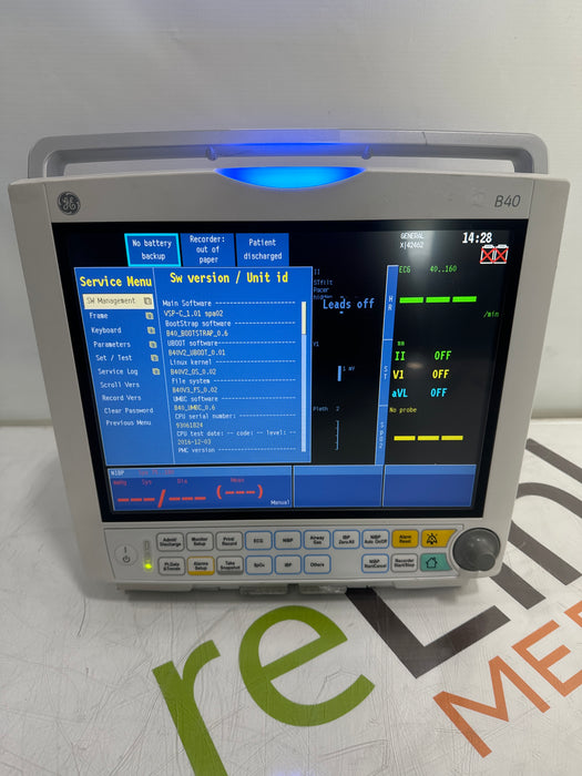 GE Healthcare B40 Patient Monitor