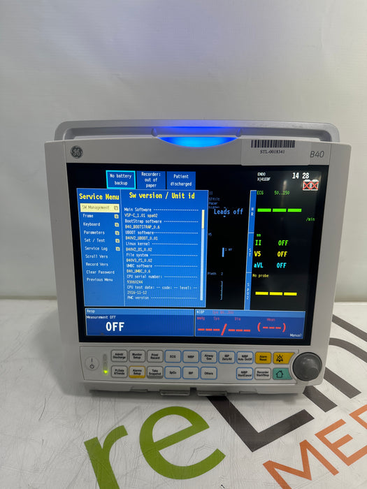 GE Healthcare B40 Patient Monitor