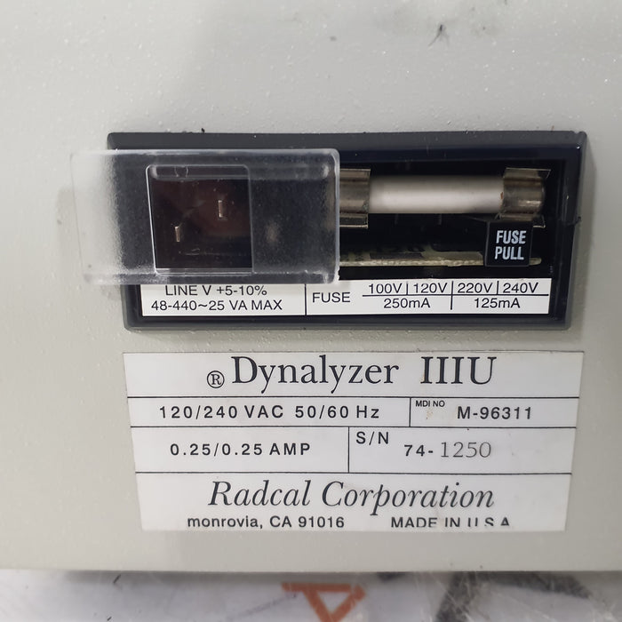 RadCal Dynalyzer III X-Ray Calibration Kit