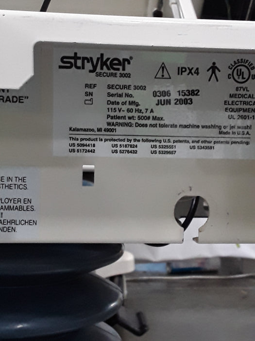 Stryker Secure II 3002 Hospital Bed