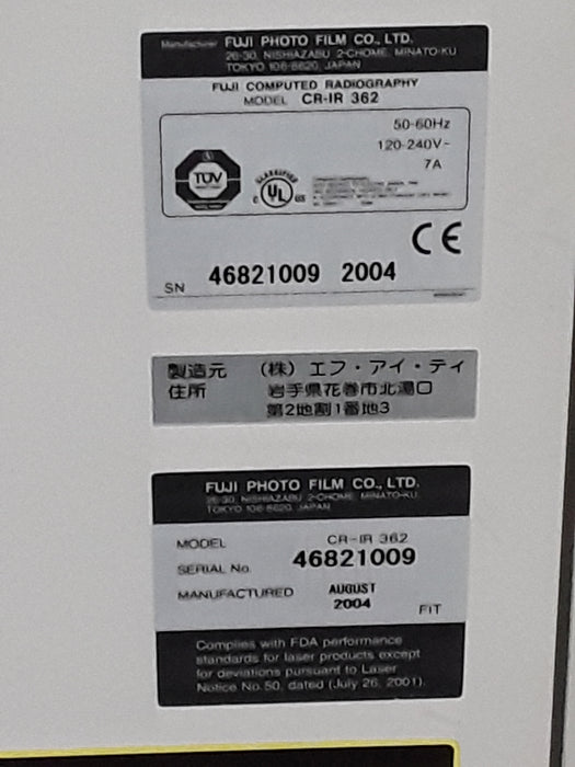 Fujifilm FCR XG5000 Multiplate CR