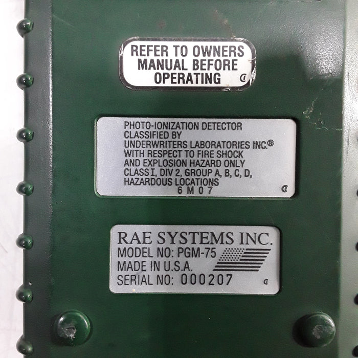 RAE Systems Inc. Mini RAE Photo-Ionization Gas Detector