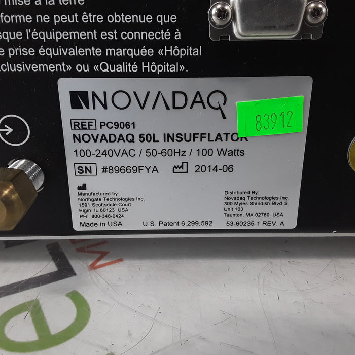 Novadaq PC9061 50L Insufflator