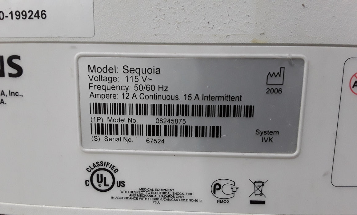 Siemens Sequoia Acuson 512 Ultrasound
