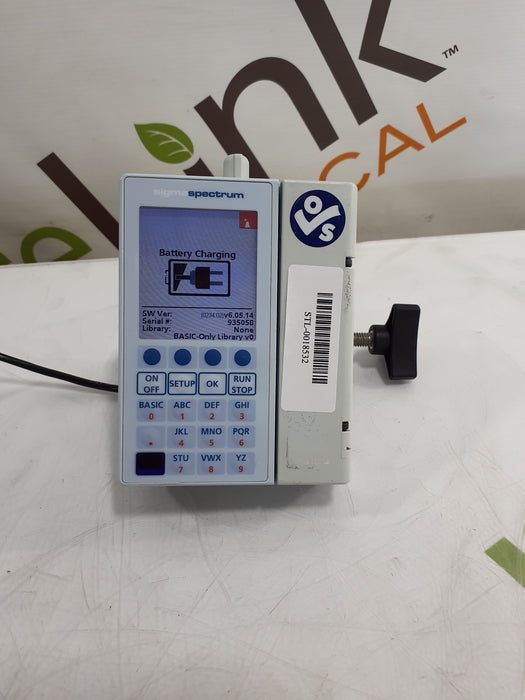 Baxter Sigma Spectrum 6.05.14 with B/G Battery Infusion Pump