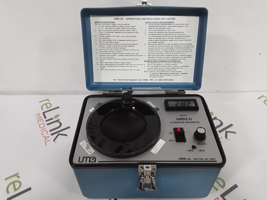 UMA Instruments UMR3-D Ultrasound Radiometer