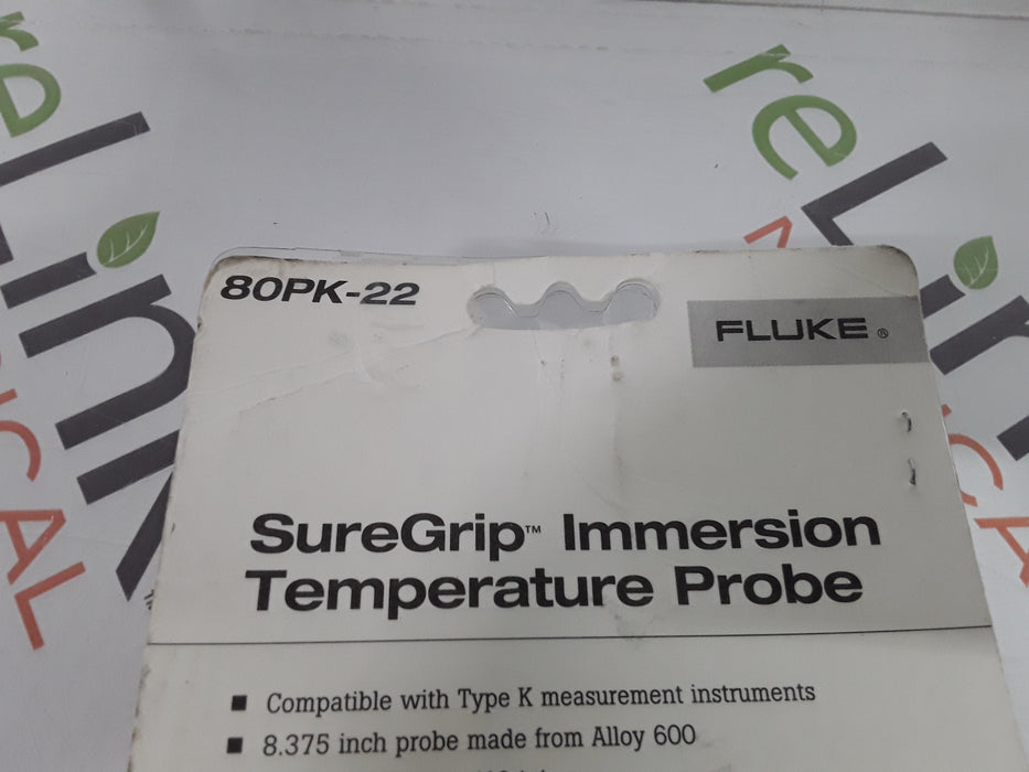 Fluke SureGrip 80PK-22 Immersion Temperature Probe