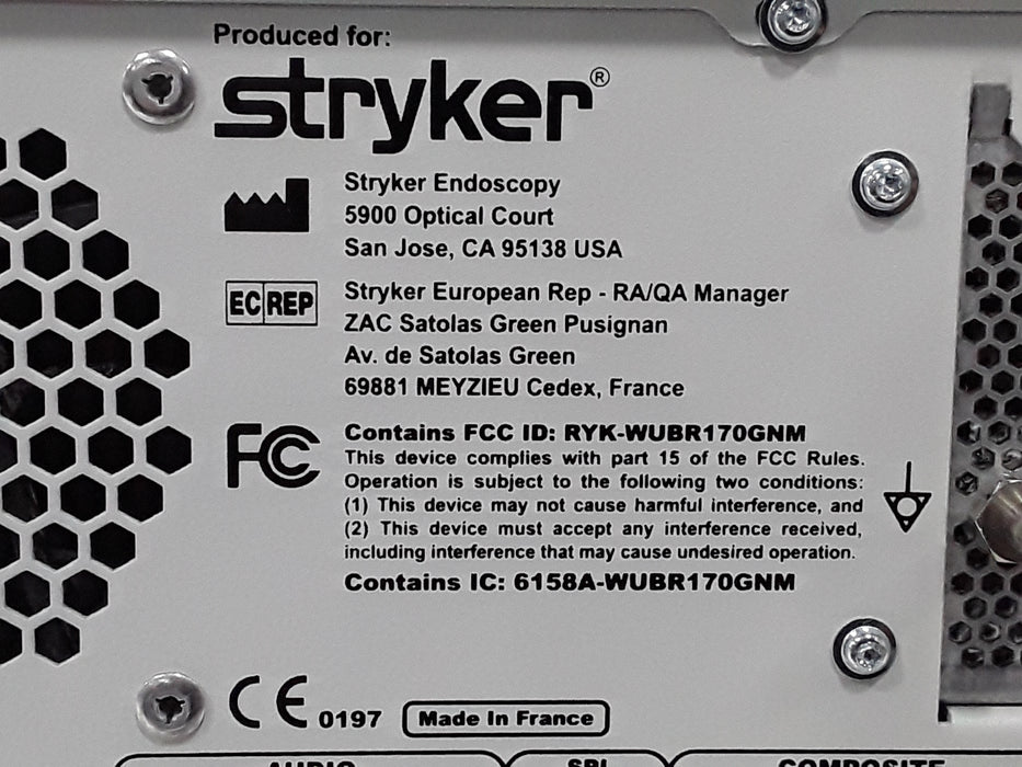 Stryker SDC3 240 060 100 Image Management System